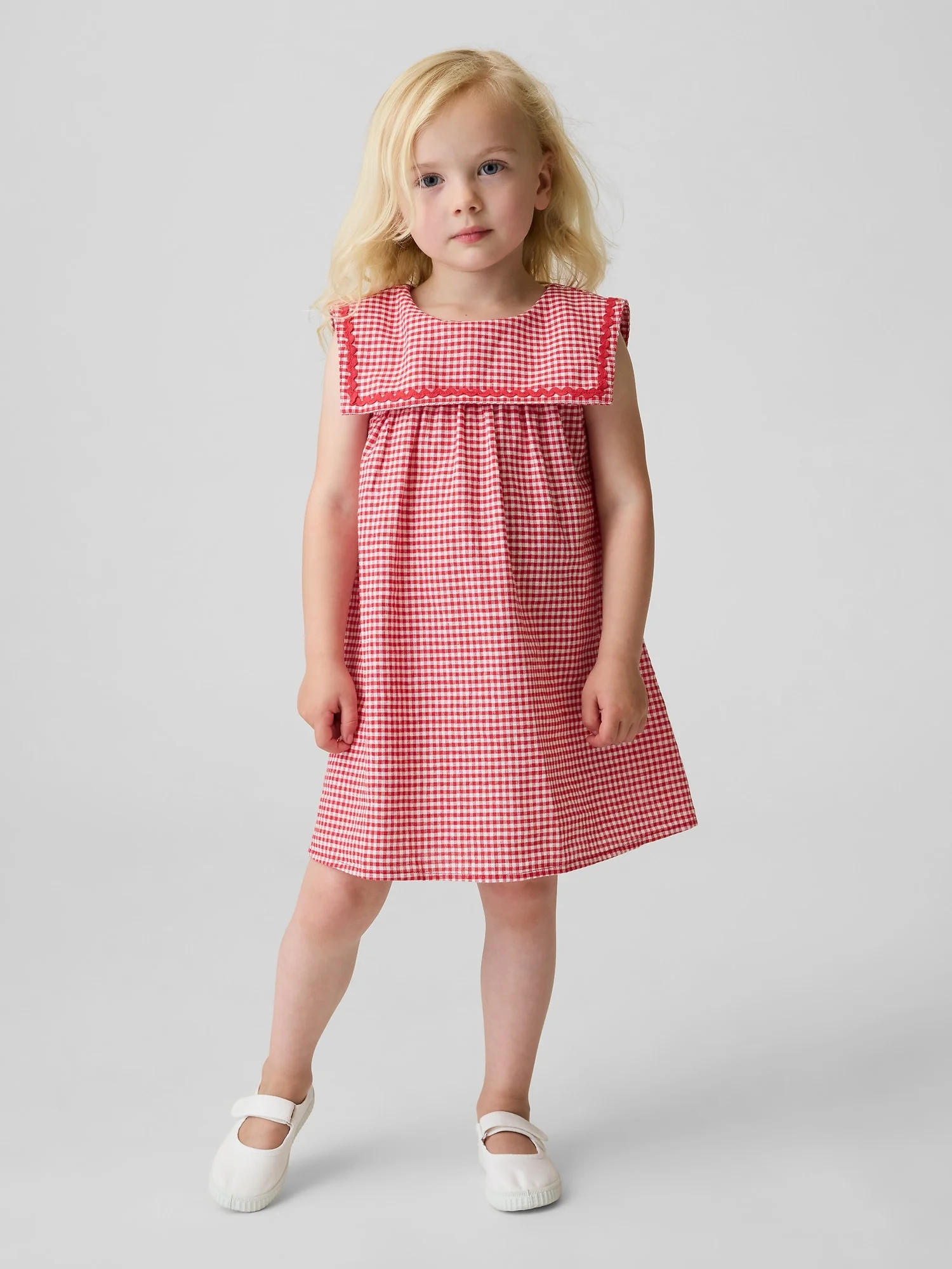 GAP Đầm Vải Em Bé Gái Toddler