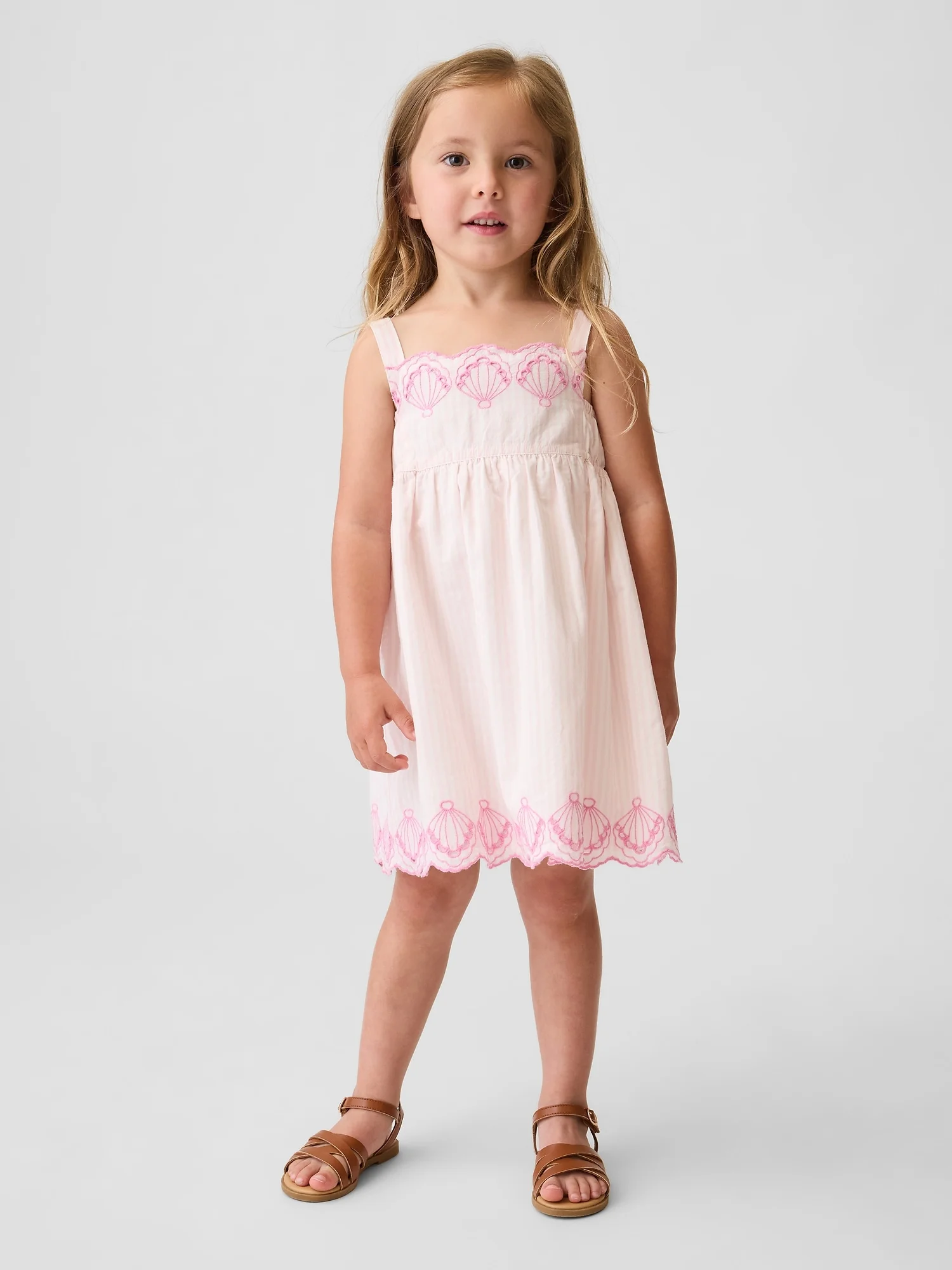 GAP Đầm Vải Em Bé Gái Toddler