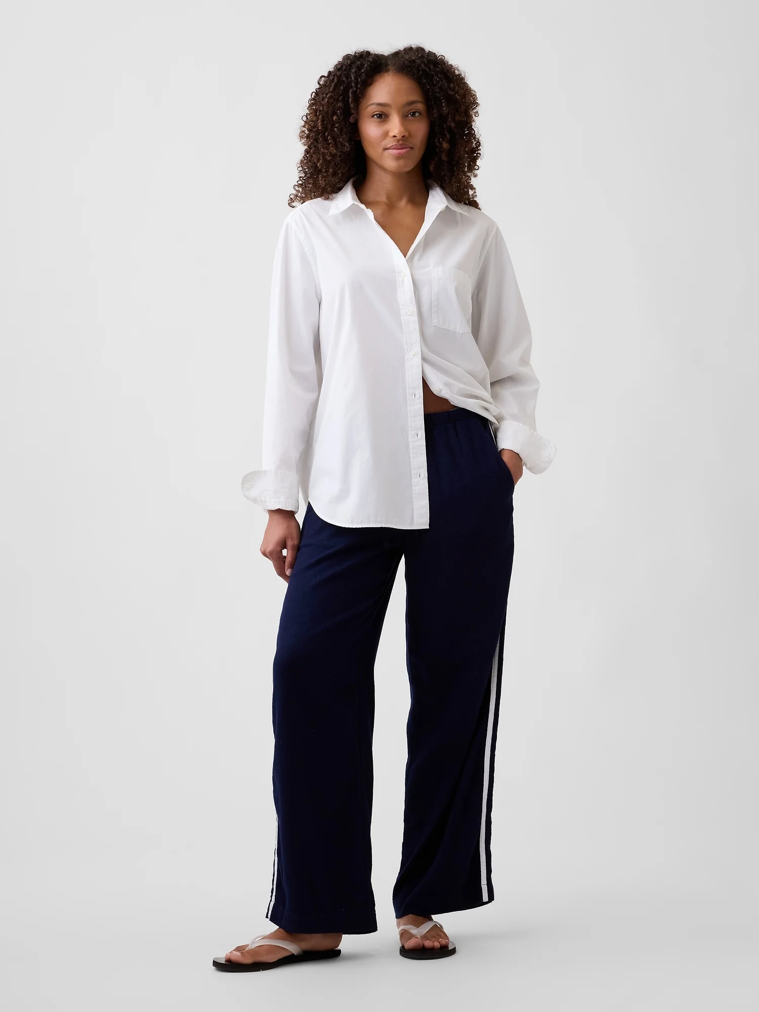 GAP Quần Dài Nữ - Wide Leg