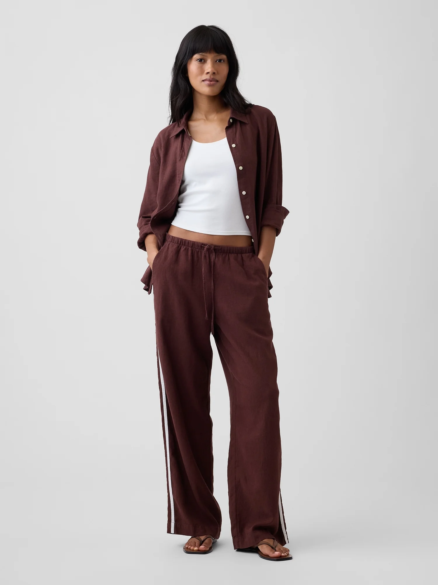 GAP Quần Dài Nữ - Wide Leg