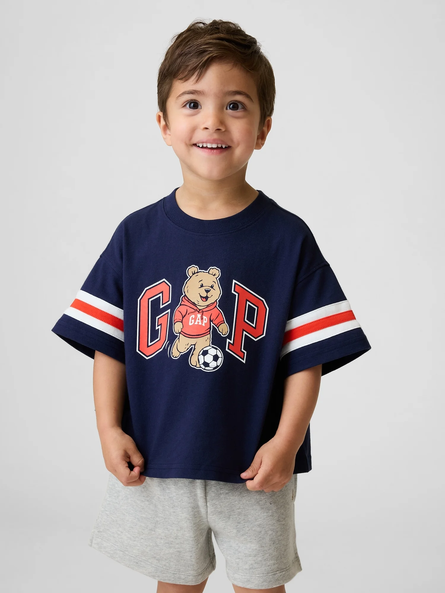 GAP Áo Thun Tay Ngắn Em Bé Trai Toddler - Oversized