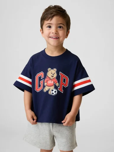 GAP Áo Thun Tay Ngắn Em Bé Trai Toddler - Oversized