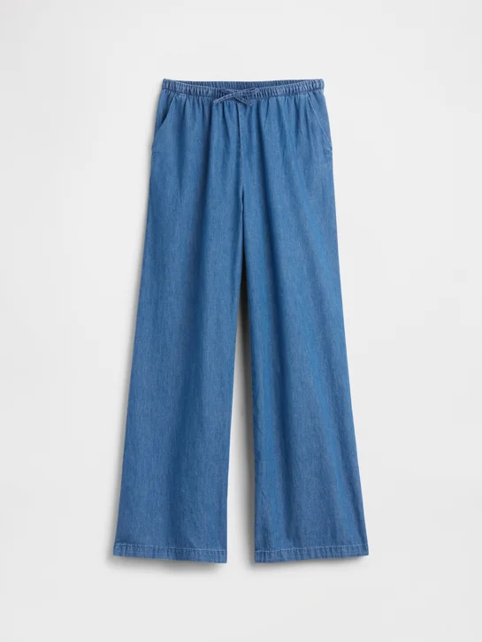 GAP Quần Jeans Dài Bé Gái - Wide Leg