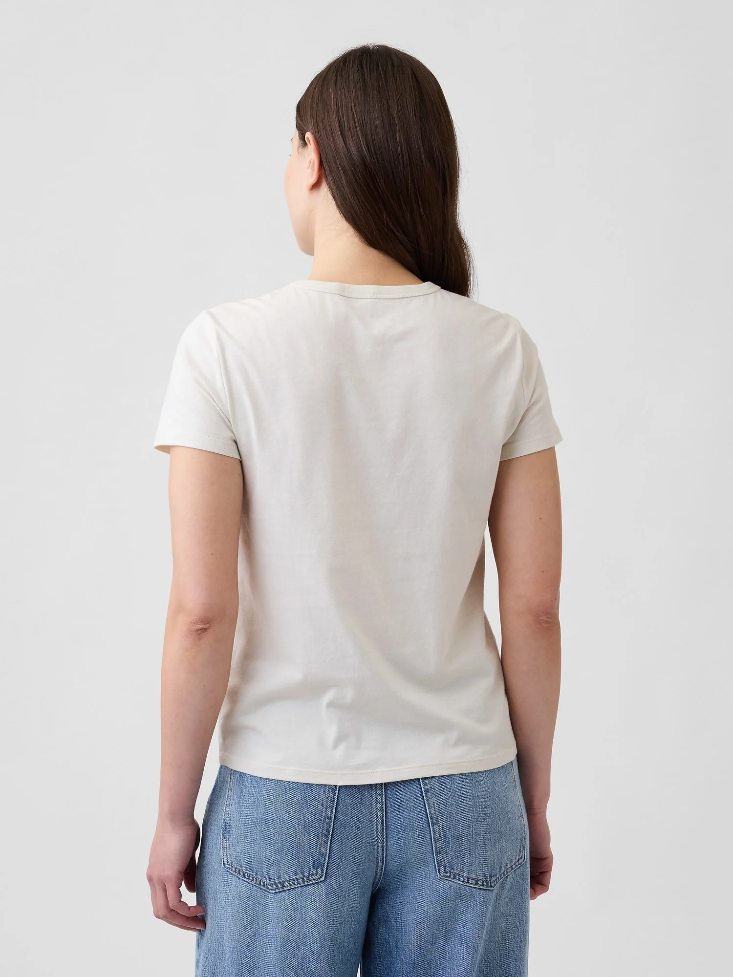 GAP Áo Thun Tay Ngắn Nữ