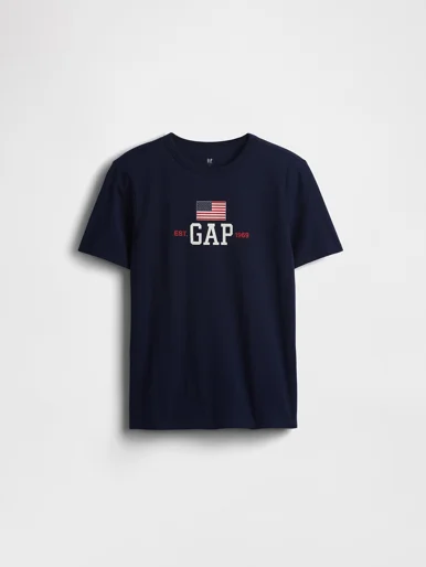 GAP Áo Thun Tay Ngắn Bé Trai