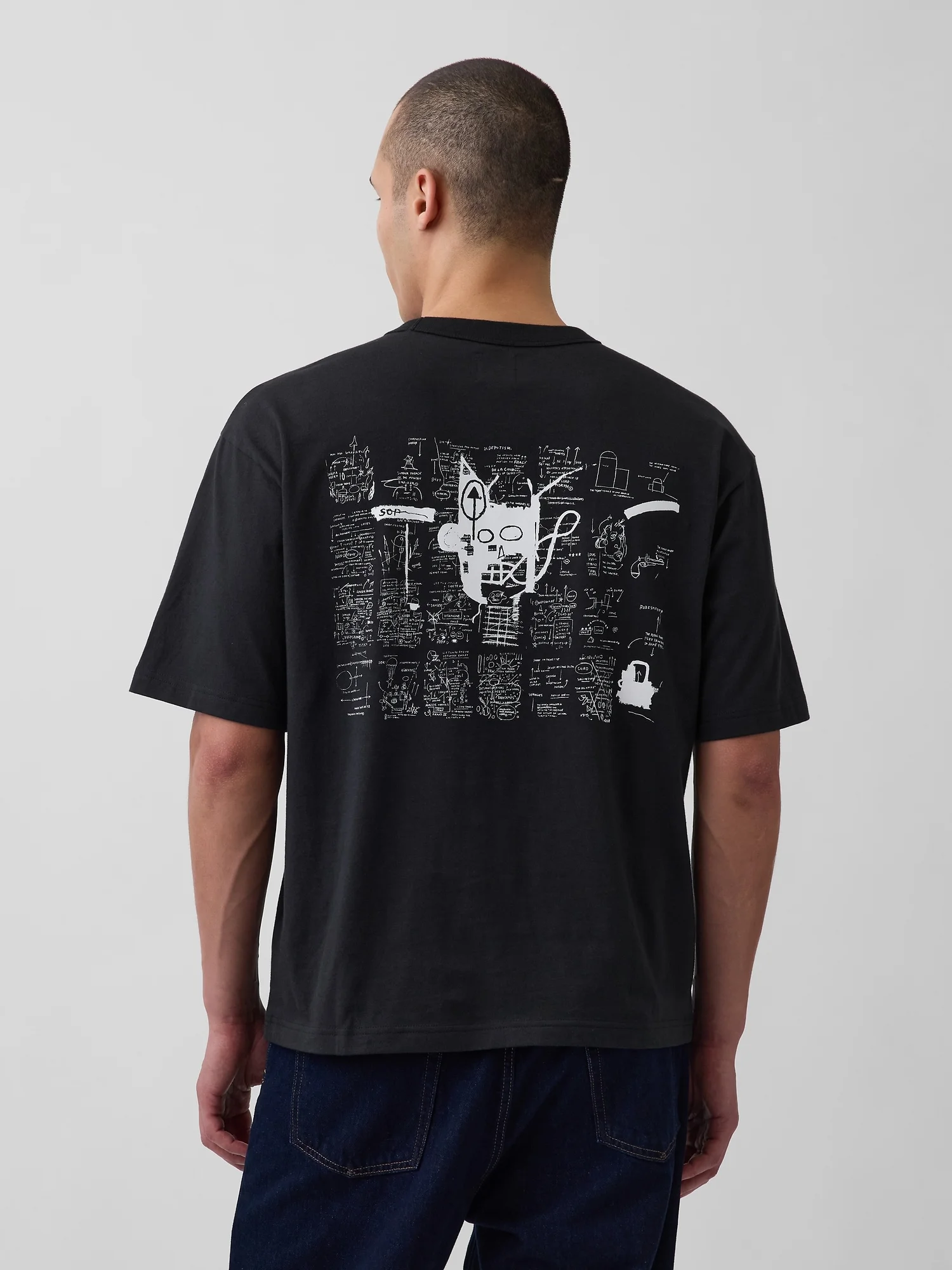GAP Áo Thun Tay Ngắn Nam - Oversized
