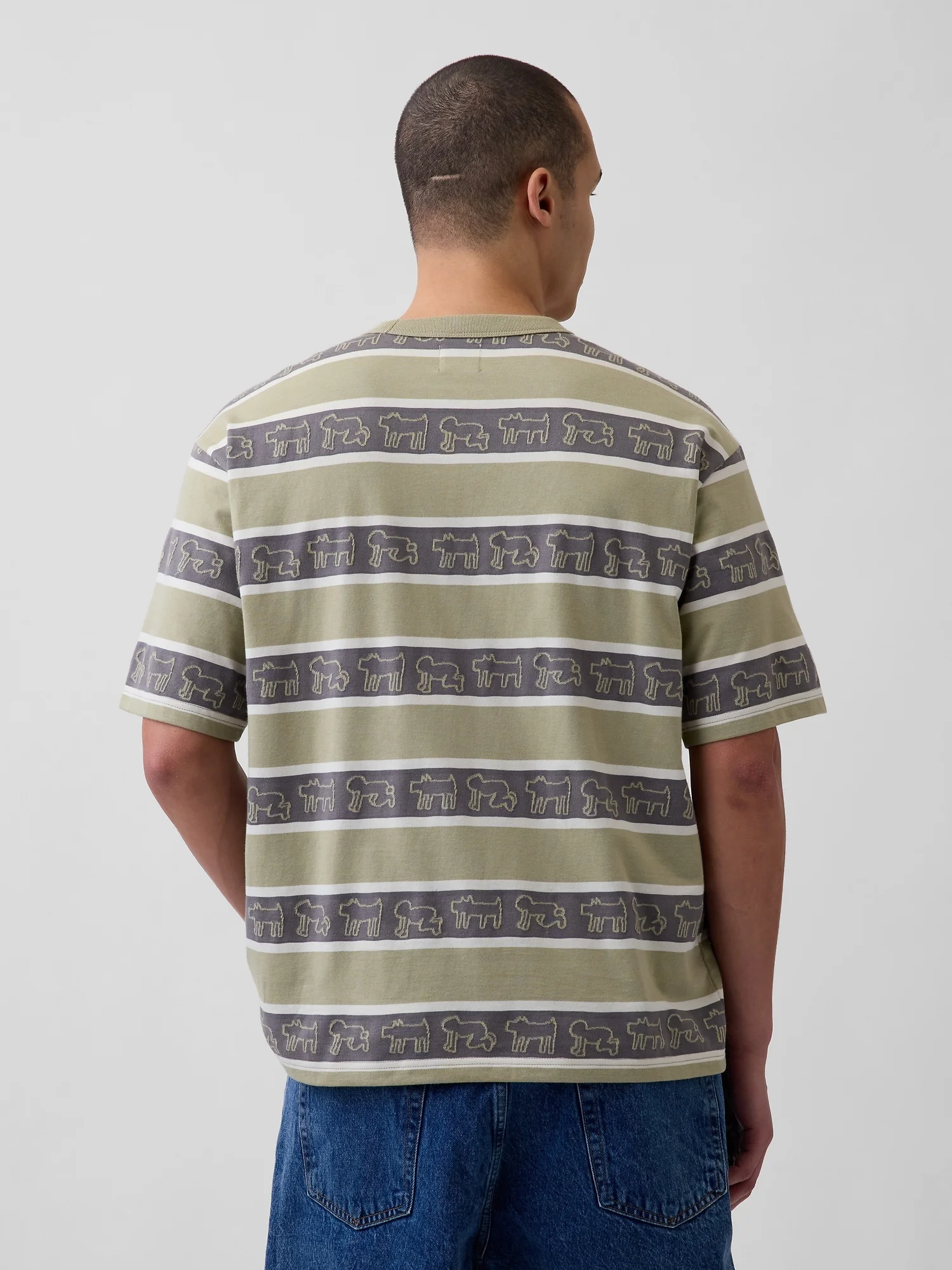 GAP Áo Thun Tay Ngắn Nam - Oversized