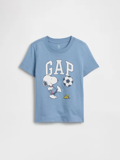 GAP Áo Thun Tay Ngắn Em Bé Trai Toddler