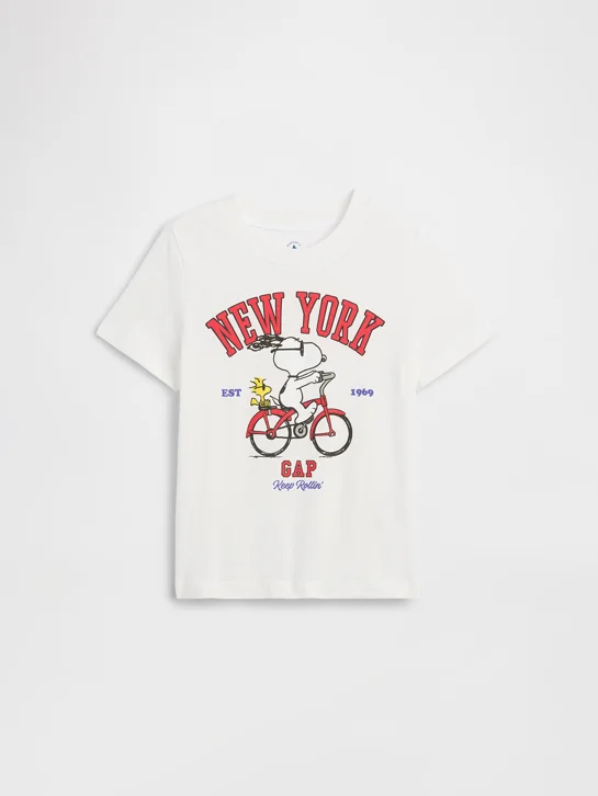 GAP Áo Thun Tay Ngắn Em Bé Trai Toddler