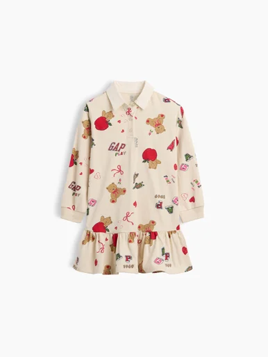 GAP Đầm Thun Em Bé Gái Toddler - Logo