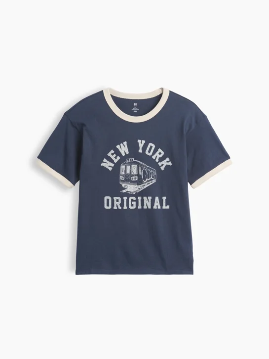 GAP Áo Thun Tay Ngắn Bé Trai - Logo - Relaxed