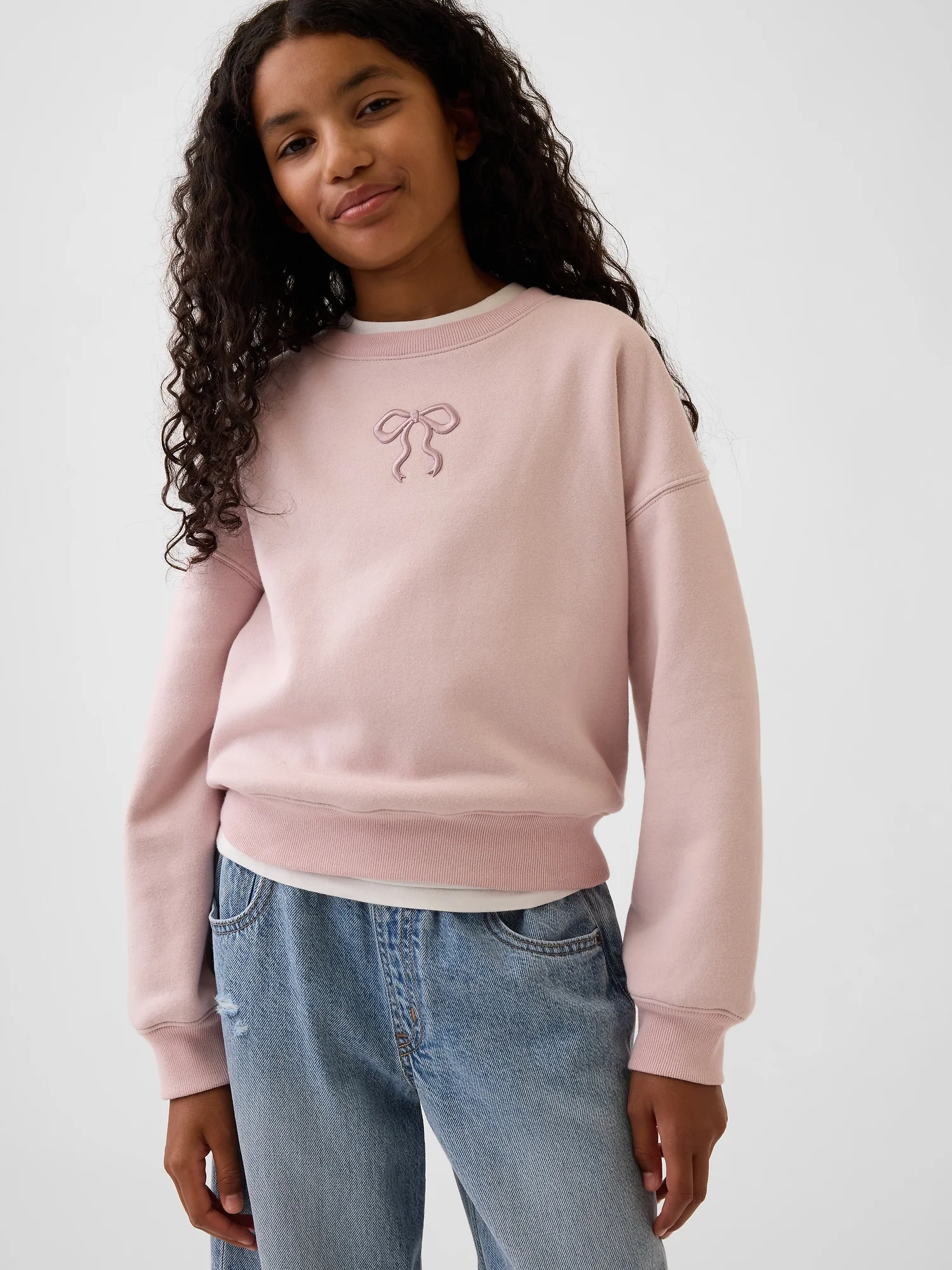 GAP Áo Sweatshirt Bé Gái - Logo