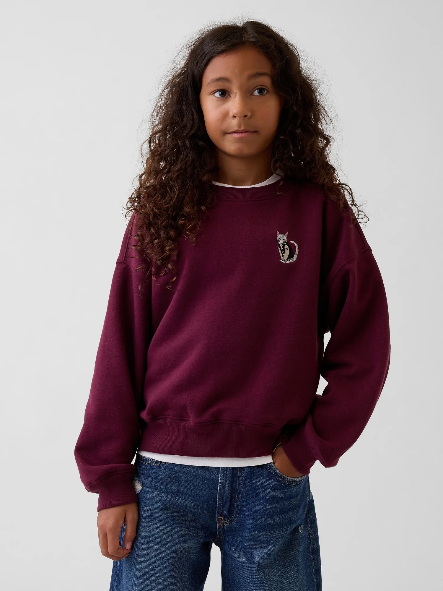 GAP Áo Sweatshirt Bé Gái - Logo
