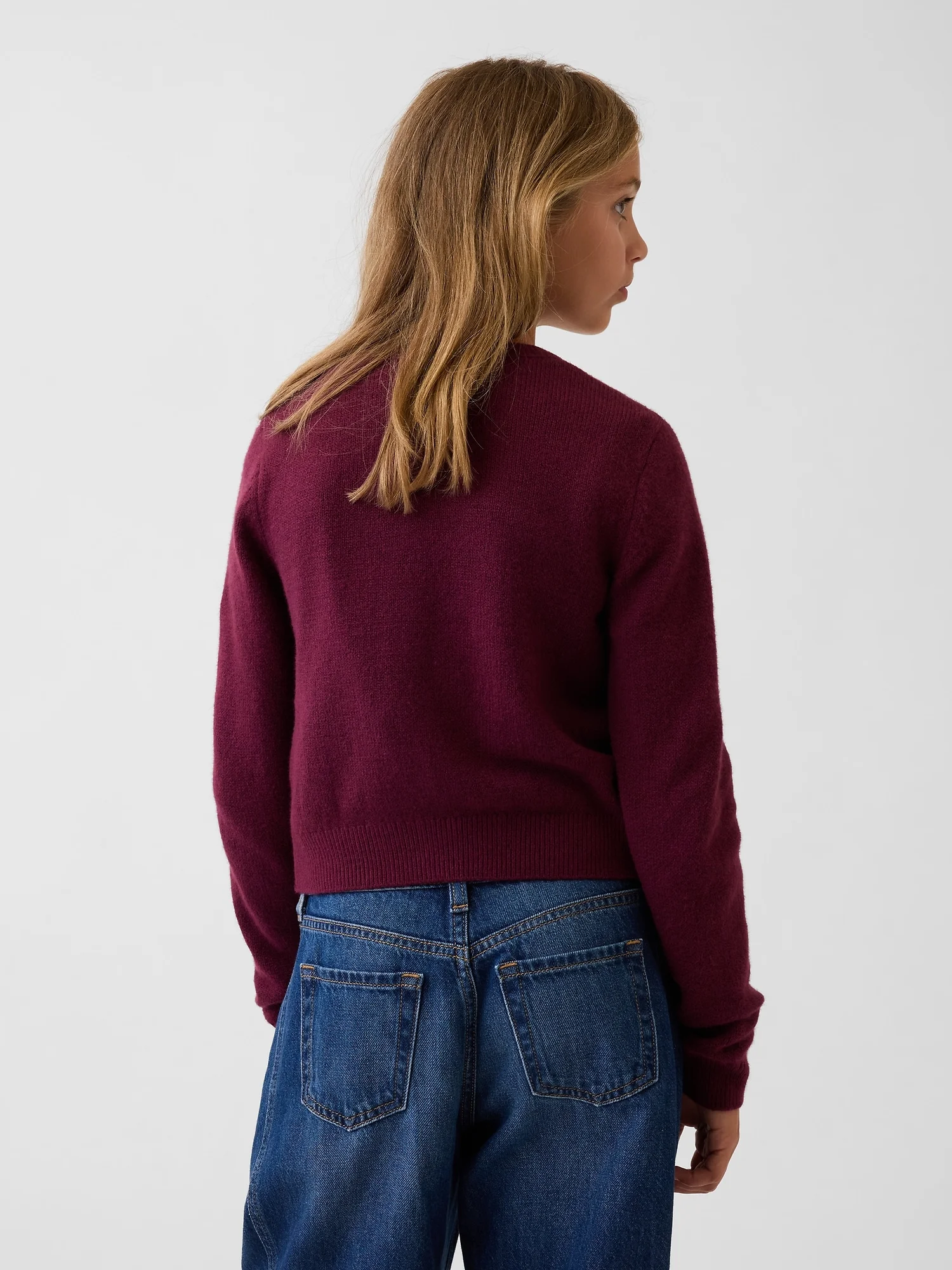 GAP Áo Len Bé Gái - Relaxed Cardigan