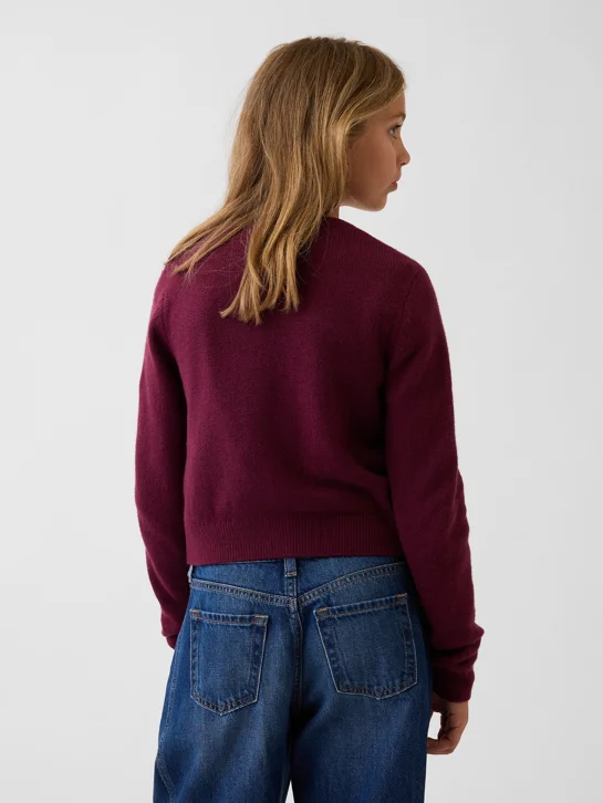GAP Áo Len Bé Gái - Relaxed Cardigan