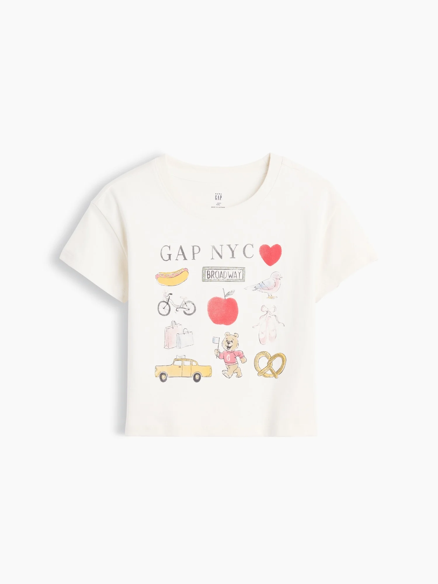 GAP Áo Thun Tay Ngắn Em Bé Gái Toddler - Logo