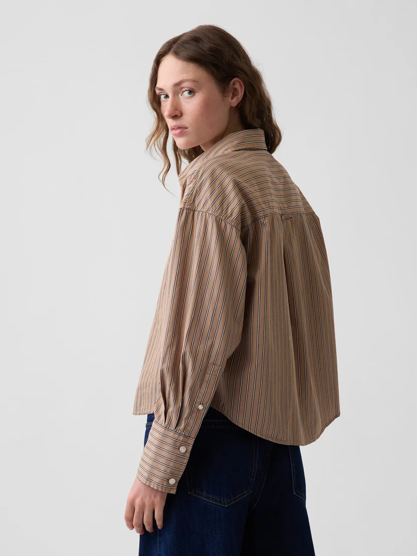 GAP Áo Sơ Mi Tay Dài Nữ - Oversized
