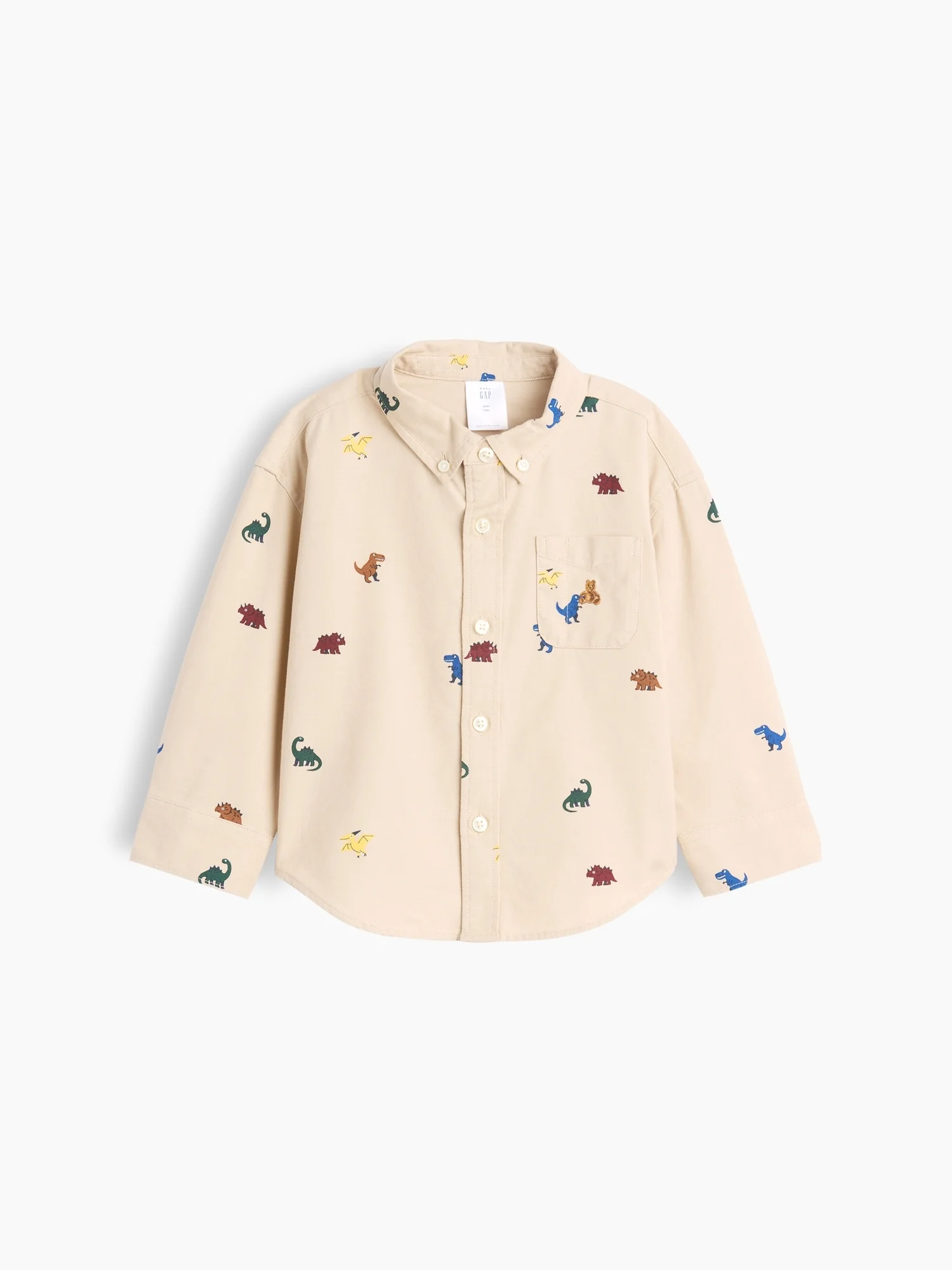 GAP Áo Sơ Mi Tay Dài Em Bé Trai Toddler - Big Shirt