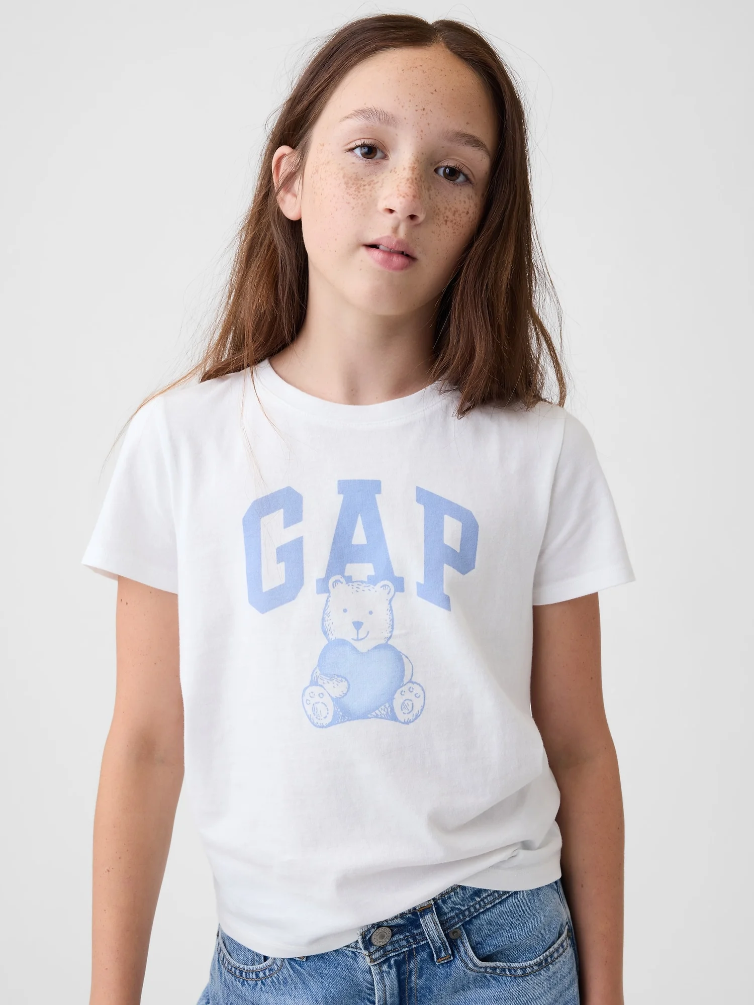 GAP Áo Thun Tay Ngắn Bé Gái - Logo