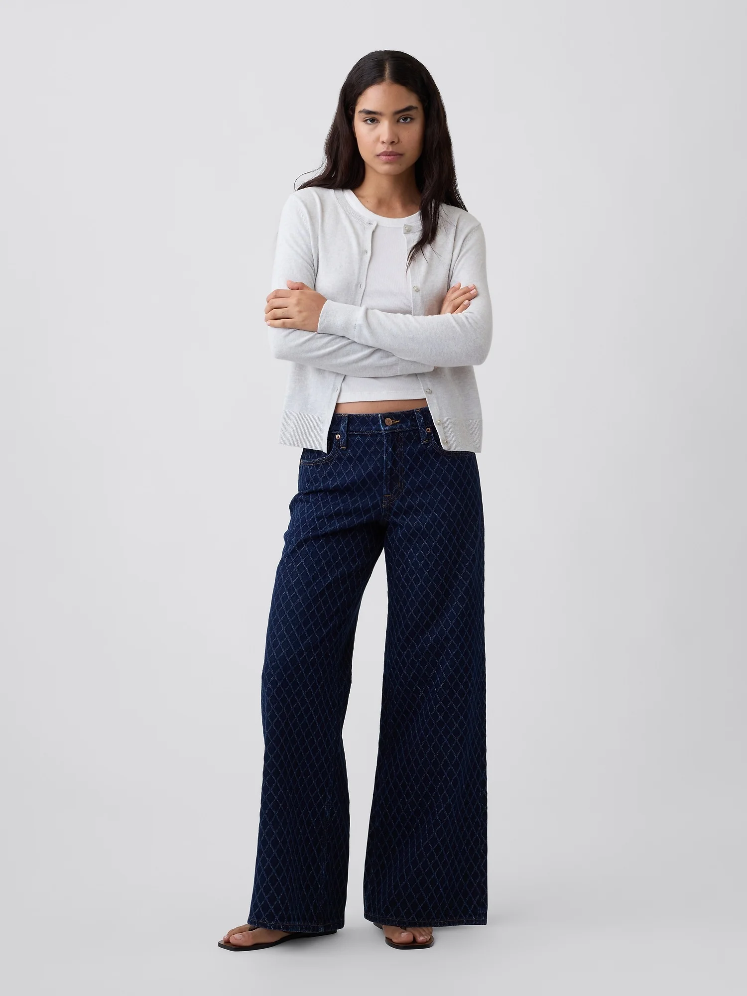 GAP Quần Jeans Nữ - Wide Leg
