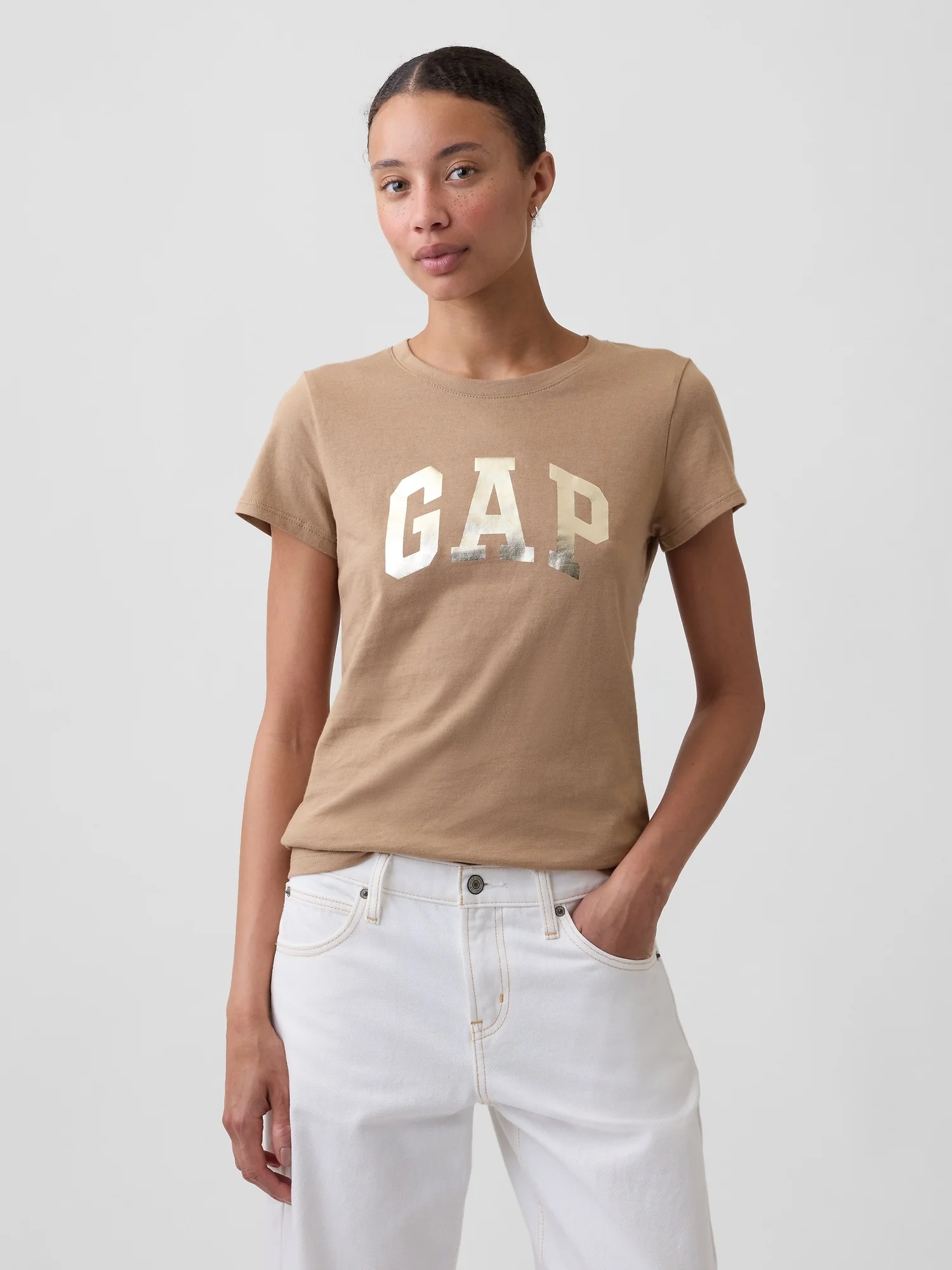GAP Áo Thun Tay Ngắn Nữ - Logo