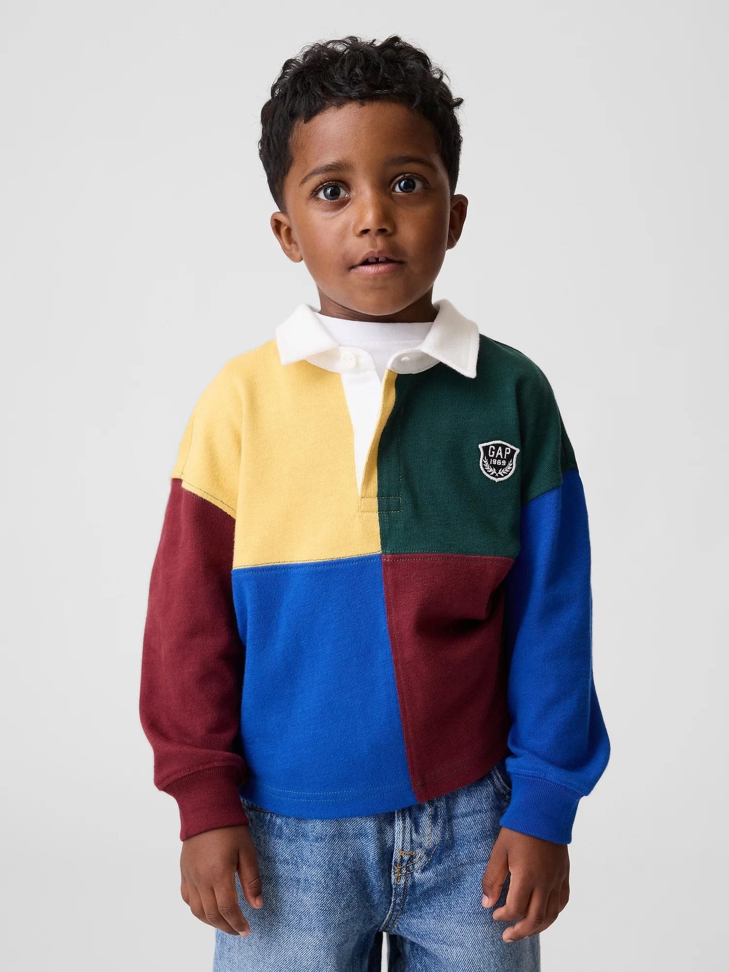 GAP Áo Polo Em Bé Trai Toddler - Logo