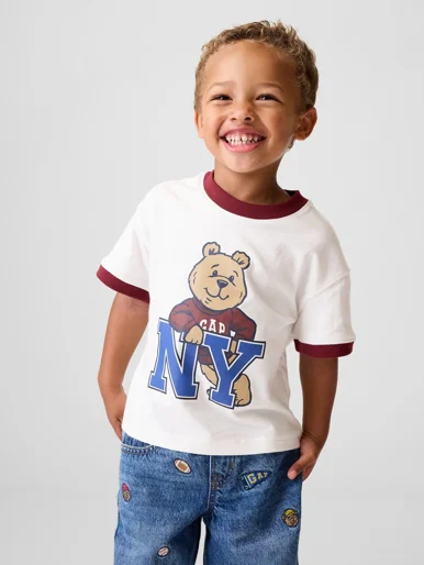 GAP Áo Thun Tay Ngắn Em Bé Trai Toddler - Logo