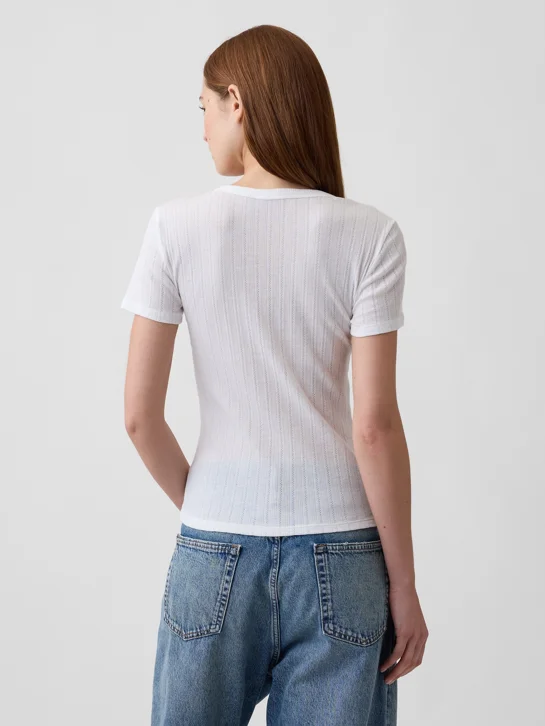 GAP Áo Thun Tay Ngắn Nữ
