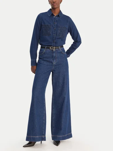 GUESS WOMAN Áo Sơ Mi Jeans Nữ - Monique Shirt