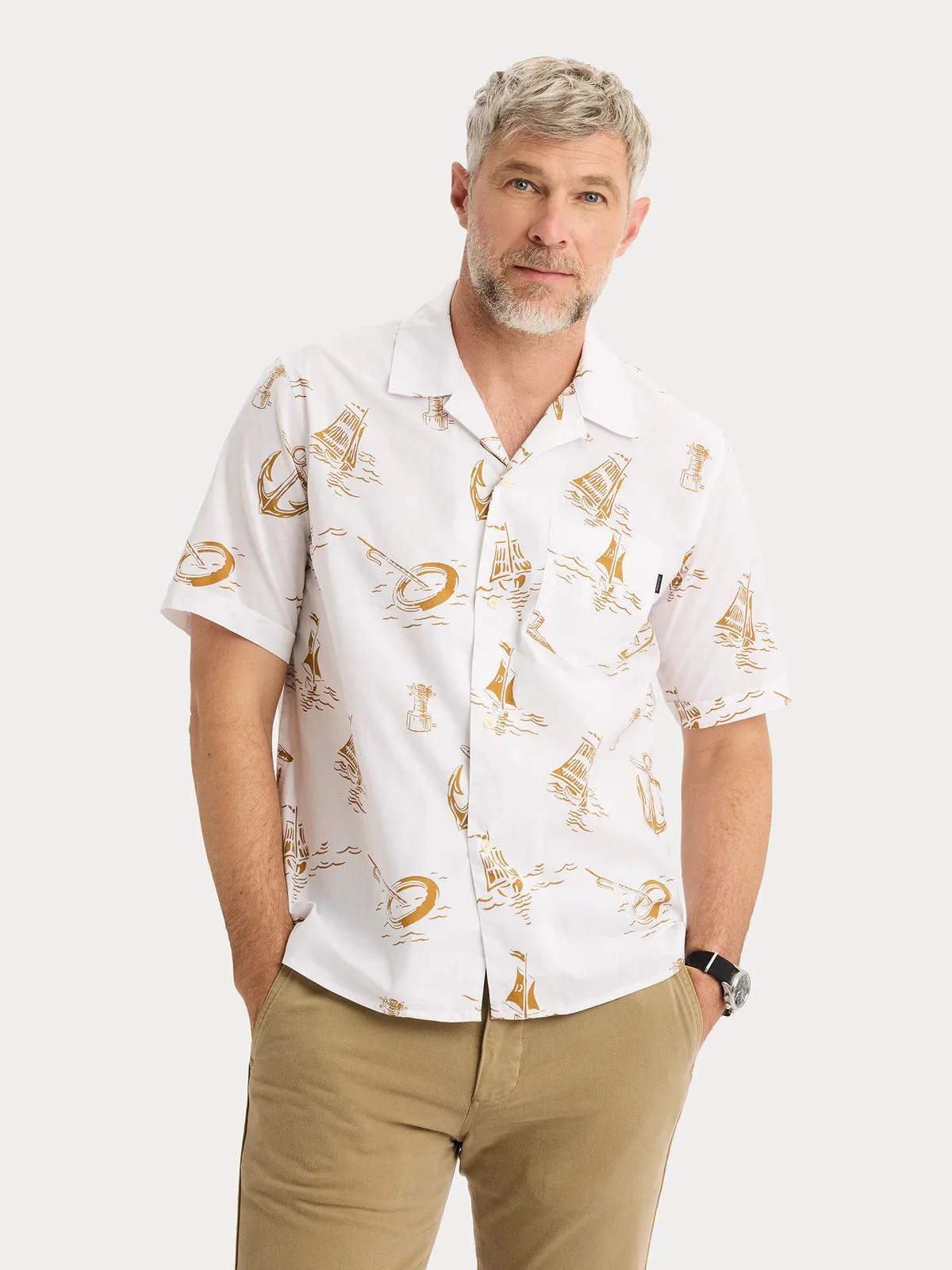 DOCKERS Áo Sơ Mi Nam Tay Ngắn