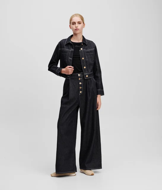 KARL LAGERFELD Áo Khoác Nữ Cropped Fit