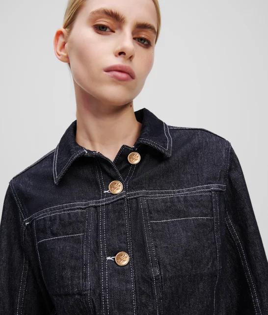 KARL LAGERFELD Áo Khoác Nữ Cropped Fit
