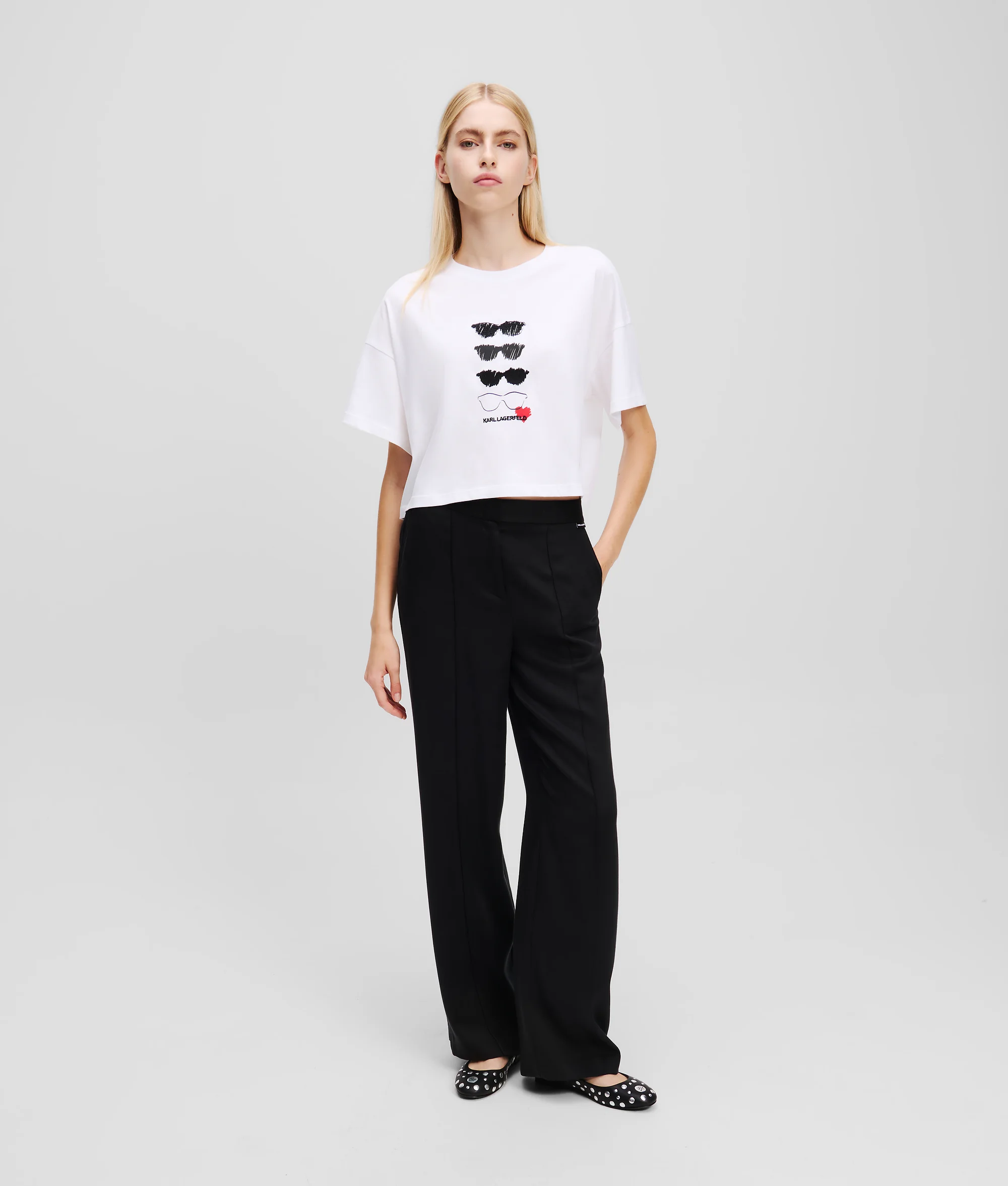 KARL LAGERFELD Áo Thun Nữ Boxy Fit