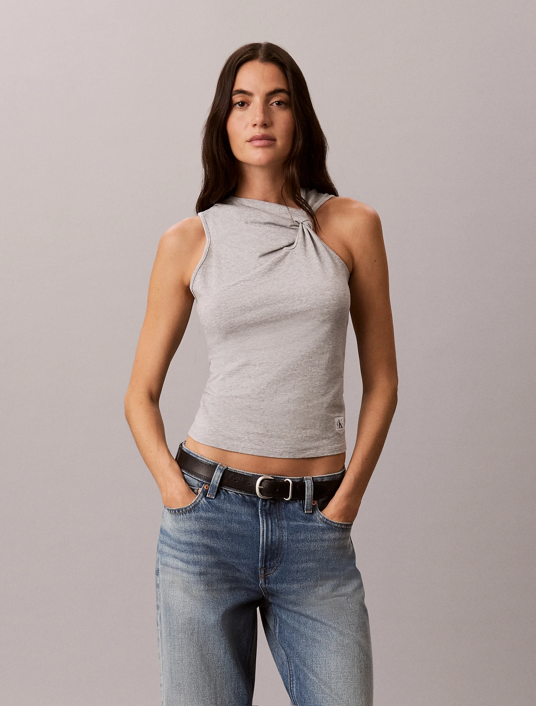 CK JEANS Áo Ba Lỗ Nữ Slim Fit