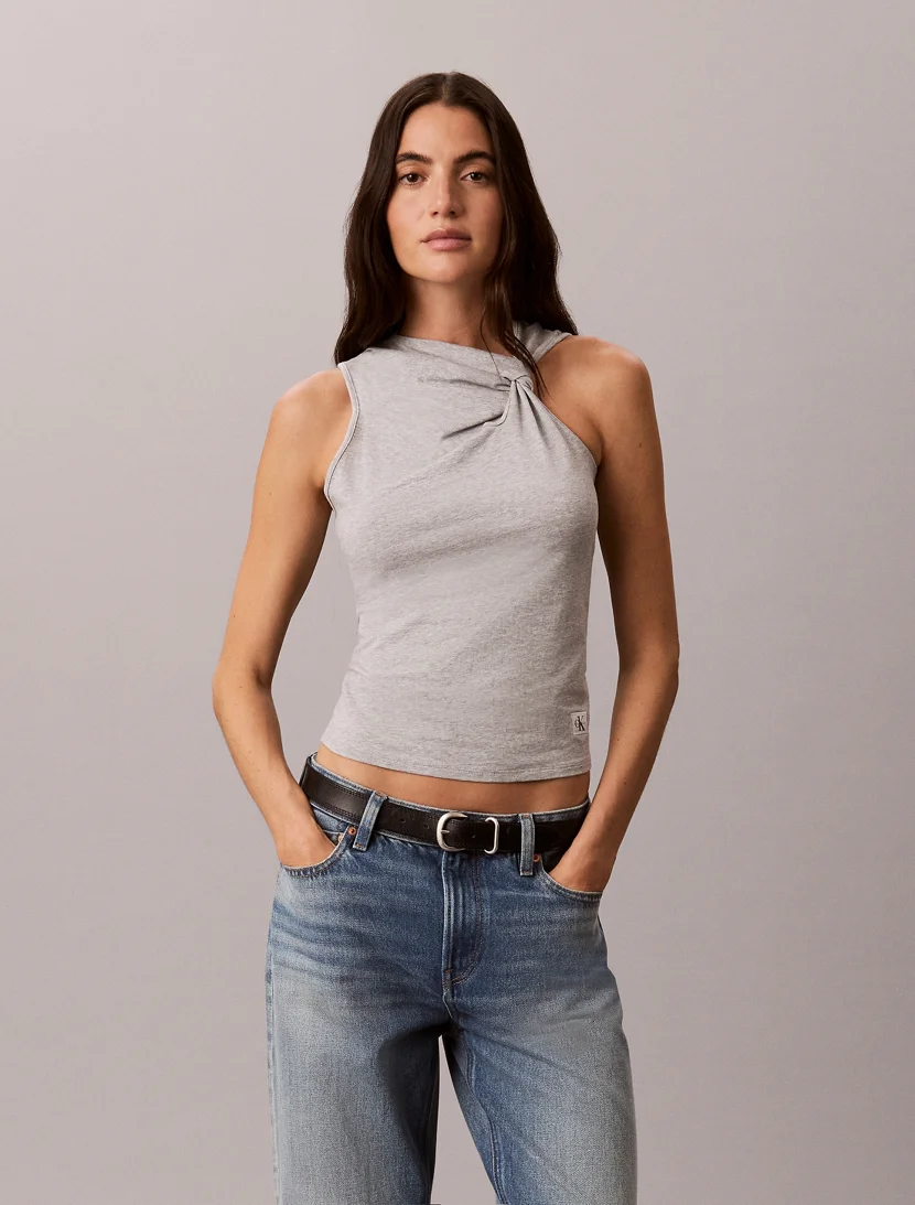 CK JEANS Áo Ba Lỗ Nữ Slim Fit