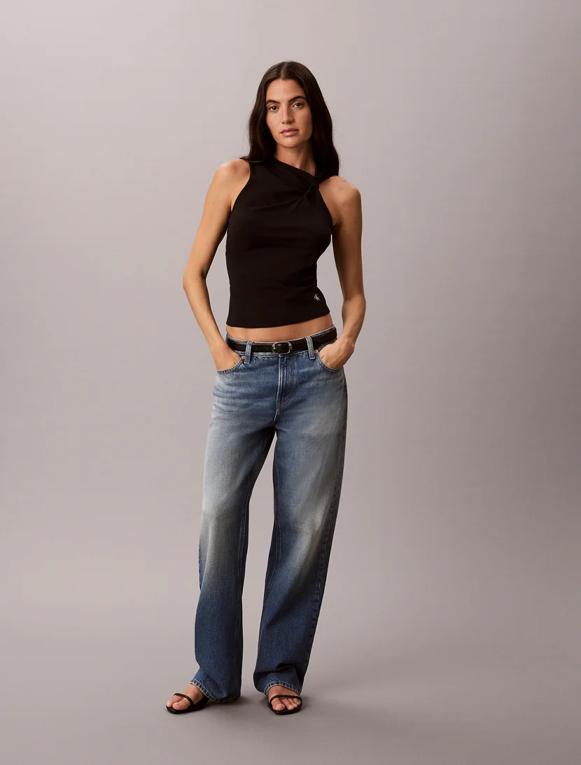 CK JEANS Áo Ba Lỗ Nữ Slim Fit
