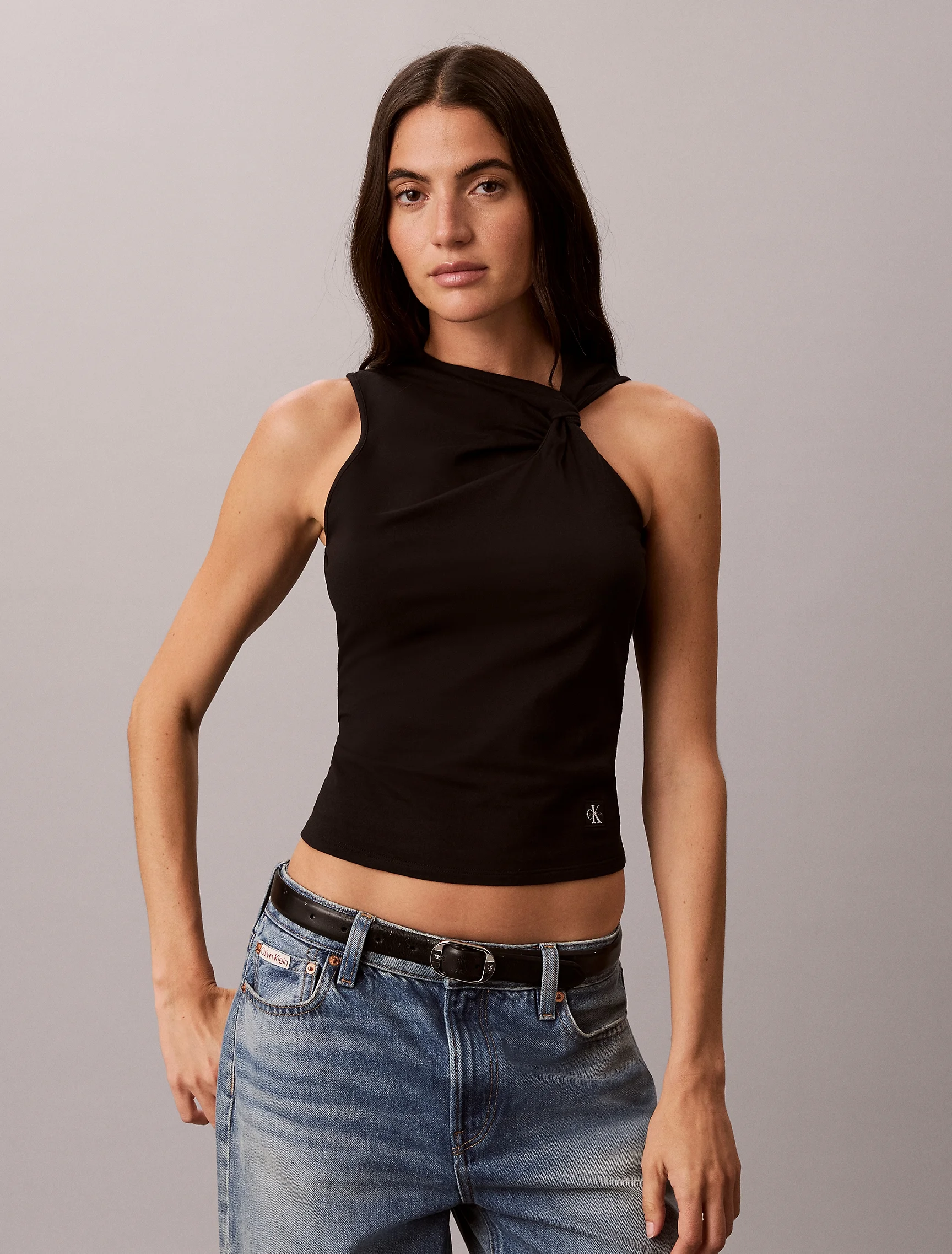 CK JEANS Áo Ba Lỗ Nữ Slim Fit