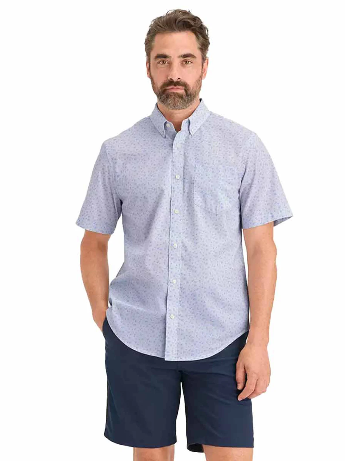 DOCKERS Áo Sơ Mi Nam Tay Ngắn