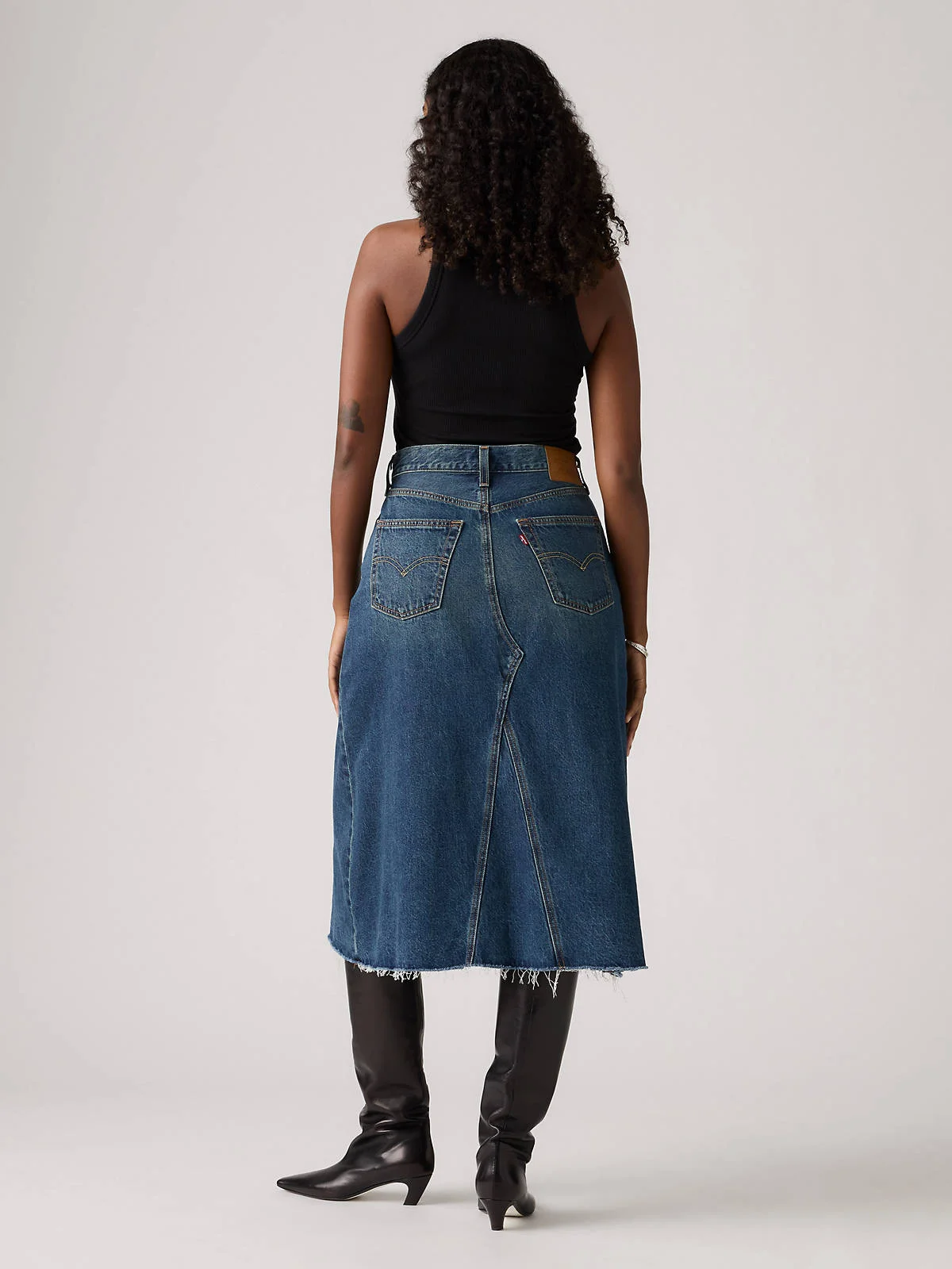 LEVI'S Váy Jeans Nữ - Mid Length High Rise A-Line Decon