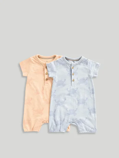mothercare Bộ 2 áo liền quần bé trai