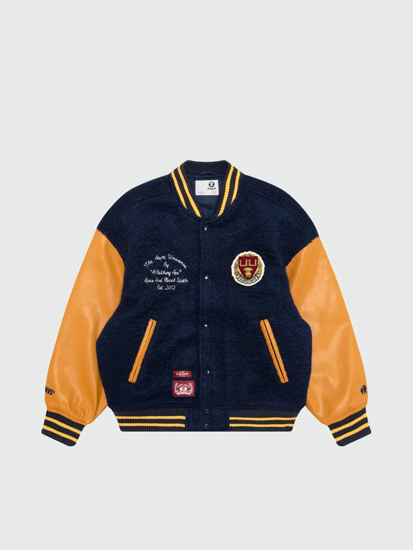 AAPE Áo Khoác Nữ - AAPEUNVS varsity jacket