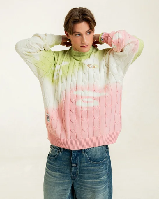 AAPE Áo Len Nam - AAPEUNVS moonface graphic sweater