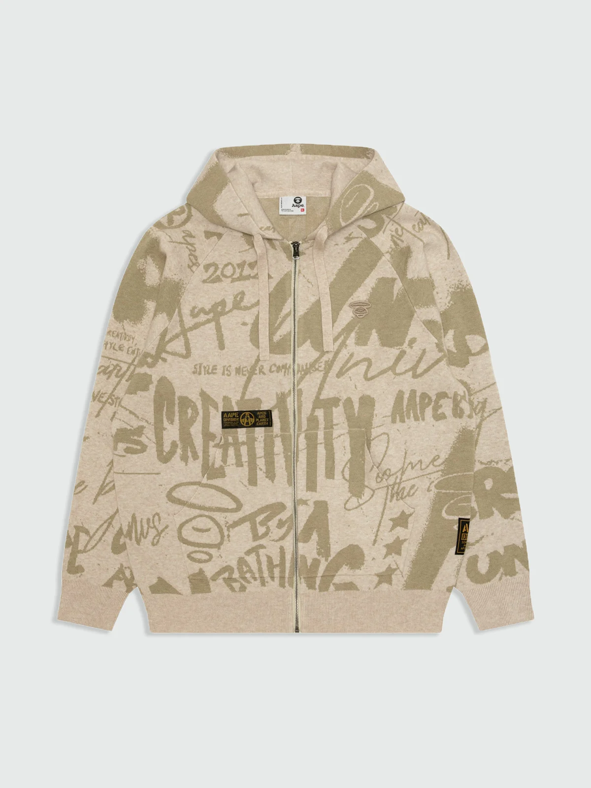 AAPE Áo Len Nam - AAPEUNVS moonface graphic sweater