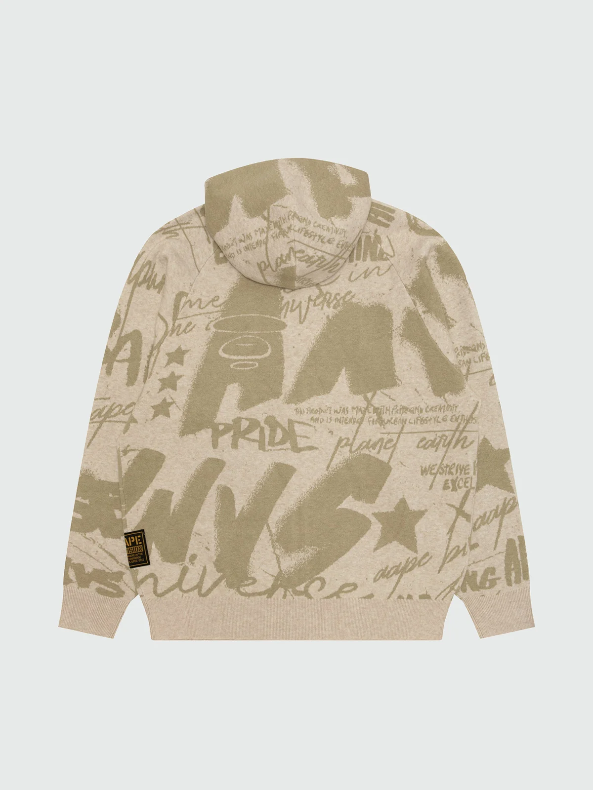 AAPE Áo Len Nam - AAPEUNVS moonface graphic sweater