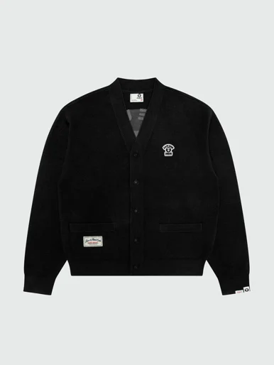AAPE Áo Cardigan Nam - AAPENOW moonface v-neck cardigan