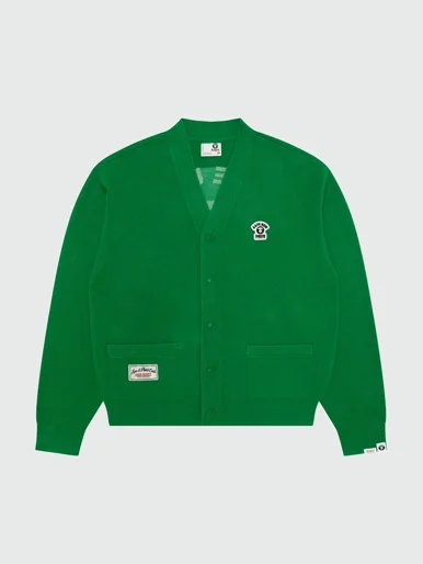 AAPE Áo Cardigan Nam - AAPENOW moonface v-neck cardigan