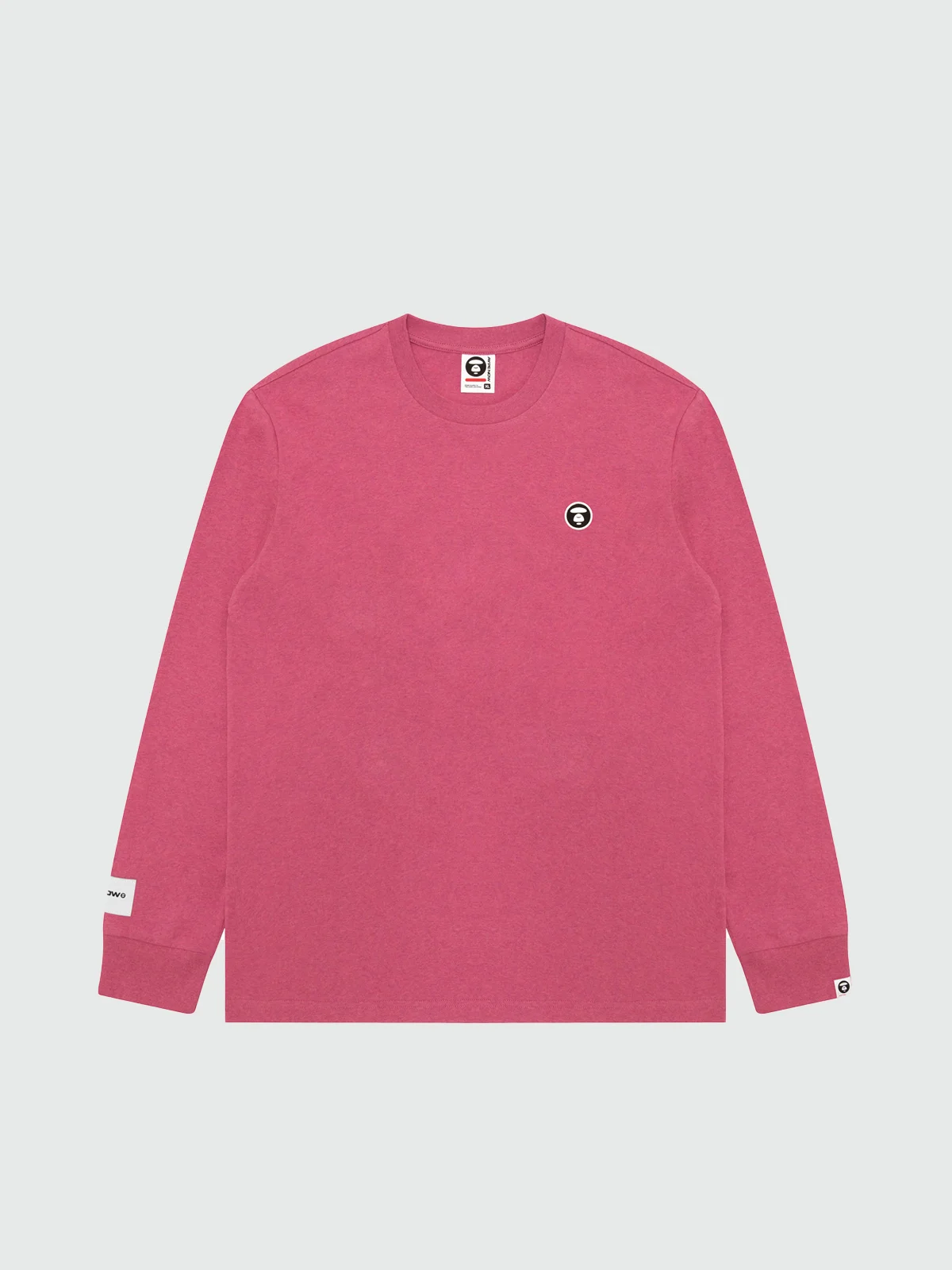 AAPE Áo Thun Dài Tay Nam - AAPENOW moonface logo long sleeve tee