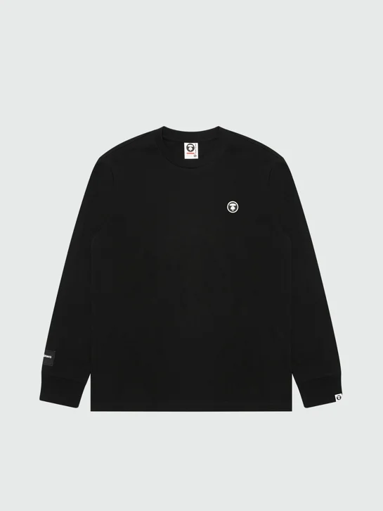 AAPE Áo Thun Dài Tay Nam - AAPENOW moonface logo long sleeve tee
