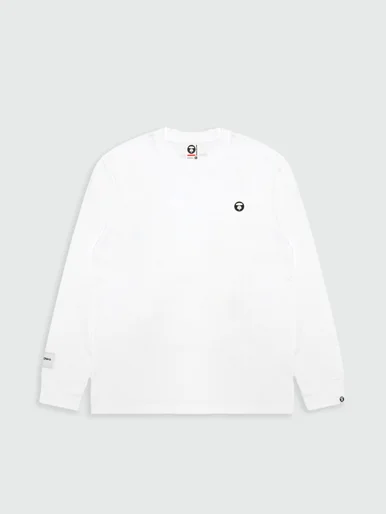 AAPE Áo Thun Dài Tay Nam - AAPENOW moonface logo long sleeve tee