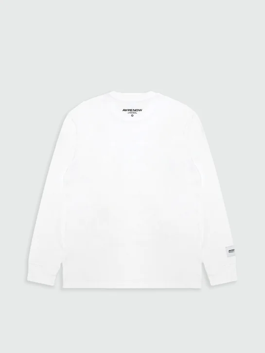 AAPE Áo Thun Dài Tay Nam - AAPENOW moonface logo long sleeve tee